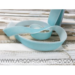 BABY BLUE Velvet Ribbon 16 mm wide