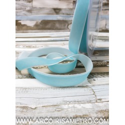 BABY BLUE Velvet Ribbon 16 mm wide