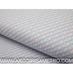 TINY LILAC, BLUE AND PINK CHECK