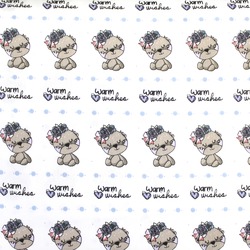 FABRICART -  URSINHAS COM ROSAS 10021