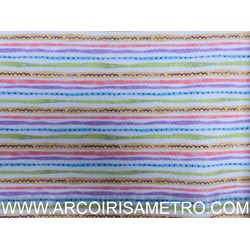 STAMPED PIQUET - ROMANTIC BOUTIQUE - MULTICOLOR STRIPES