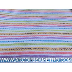 STAMPED PIQUET - ROMANTIC BOUTIQUE - MULTICOLOR STRIPES