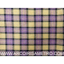 WOOL TWEED - YELLOW AND LILAC