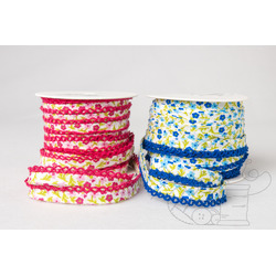 Bias Tape with edging baby motifs  -- DAINTY  FLOWERS