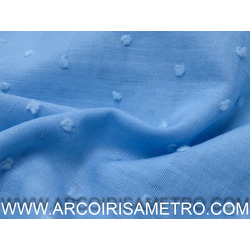 PLUMETTI with mini pom-pons BLUE