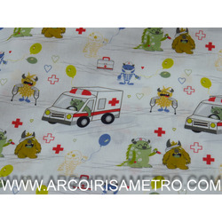 LITTLE MONSTERS WITH AMBULANCES