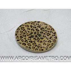 COCONUT BUTTONS - LEOPARD