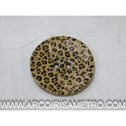 COCONUT BUTTONS - LEOPARD