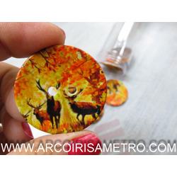 COCONUT BUTTONS - FALL WITH DEER