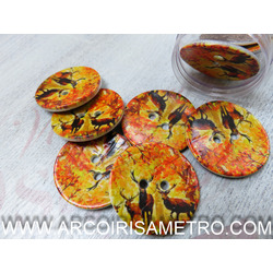 COCONUT BUTTONS - FALL WITH DEER