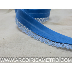 BIAS TAPE WITH PICOT - BLUE EYES