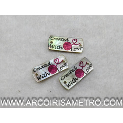 MOTHER-OF-PEARL TAG - CREATED WITH LOVE