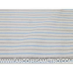 STAMPED PIQUET  - BLUE STRIPES