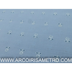 EMBROIDERED EYELET - BLUE