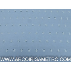 EMBROIDERED EYELET - BLUE