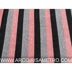 CHENILLE JERSEY - PINK STRIPES