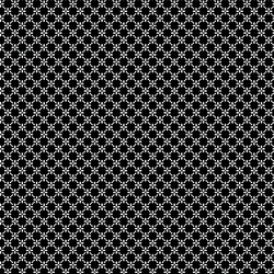 FABRICART - FLOWER FENCE BLACK 900182