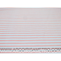 PIQUET - SPRIPE -PINK / WHITE