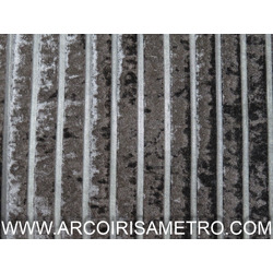 VELVET WITH TRANSPARET STRIPES