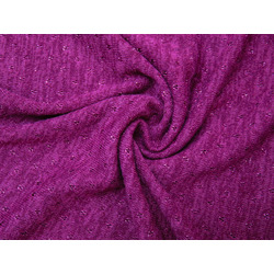 KNIT JERSEY GOLD DOBBY FRAMBOISE