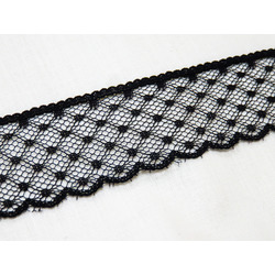 BLACK LACE WITH DOTS