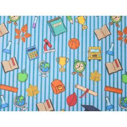 SCHOOL SUPPLIES ON STRIPES