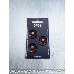 BIG SNAP FASTENERS - 23MM ANTIQUE BRASS