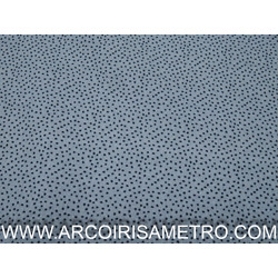 INDIGO FABRIC - TINY DOTS ON GRAY
