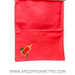 TABLEMAT - RED WITH CANDLES