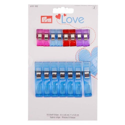 PRYM ASSORTED CLIPS - PACK OF 15