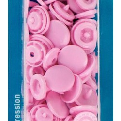 KAM PLASTIC SNAPS -  SIZE 20  LIGHT PINK