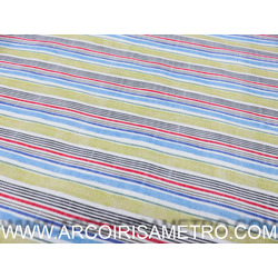 INDIGO FABRIC - MULTICOLOR STRIPES