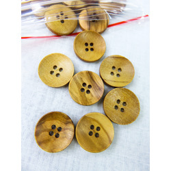 WOODEN BUTTON - 18MM