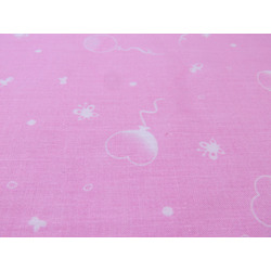 FABRIC WITH BALLOONS - PINK