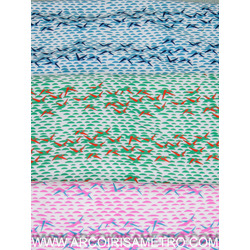 TECIDO TACTEL PARA CALÇÕES DE BANHO - GAIVOTAS - VERDE