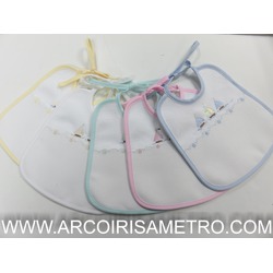 BABY BIB WITH SAILBOATS
