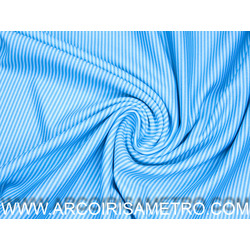 LYCRA - Stripes - Blue