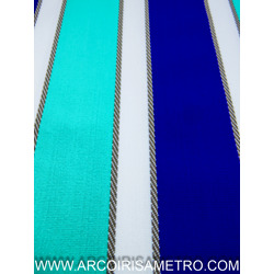 JERSEY - BLUE AND GREEN STRIPES