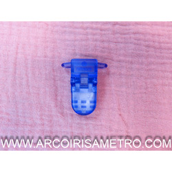 pacifier clasps - Blue and pink