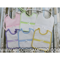 VELOUR  BIB TO CROSS-STITCH