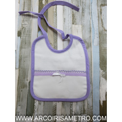 VELOUR  BIB TO CROSS-STITCH