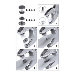 SETTING TOOLS FOR PLASTIC (KAM) SNAPS - 9mm