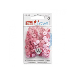 PRYM LOVE - KAM PLASTIC SNAPS 9MM - PINKS / ROUND