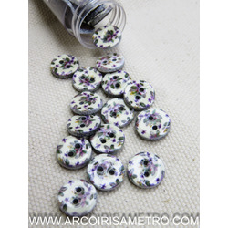 COCONUT BUTTON - PRINT - 11MM