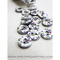 COCONUT BUTTON - PRINT - 11MM