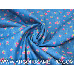 ROSE PRINTED SOFT DENIM