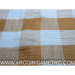 VICHY GINGHAM MOUSELLINE - BLUE