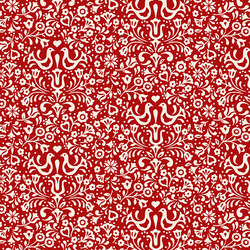 BENARTEX - NORDIC NOEL FOLK RED 12313 10