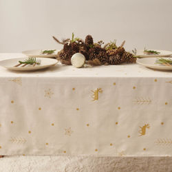 TEX CANVAS KATIA - GOLD XMAS TIMES