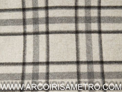 TEX WOLLEN PLAIDS/ CHEKERED REVERSIBLE - BEIGE